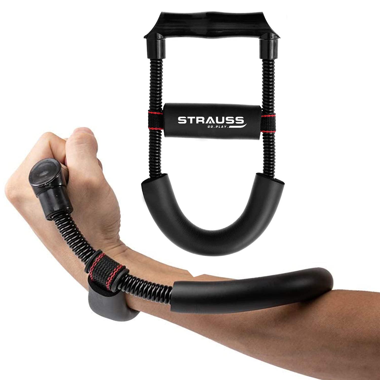 Strauss Wrist/Forearm Strengthener |Improves Grip Strength |Arm Exerci