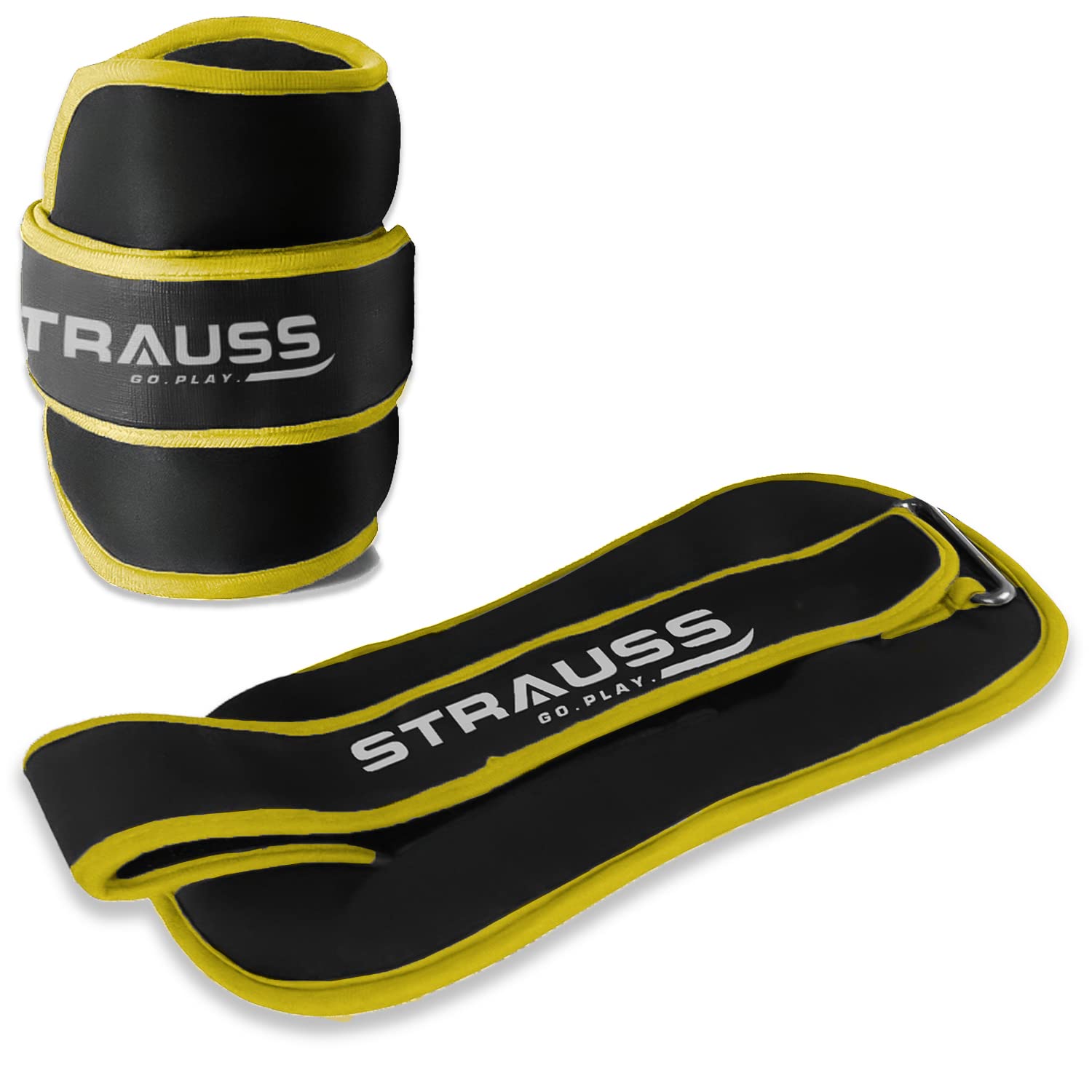 Strauss Ankle Weights for Exercise Fitness|Adjustable Round Belt Des