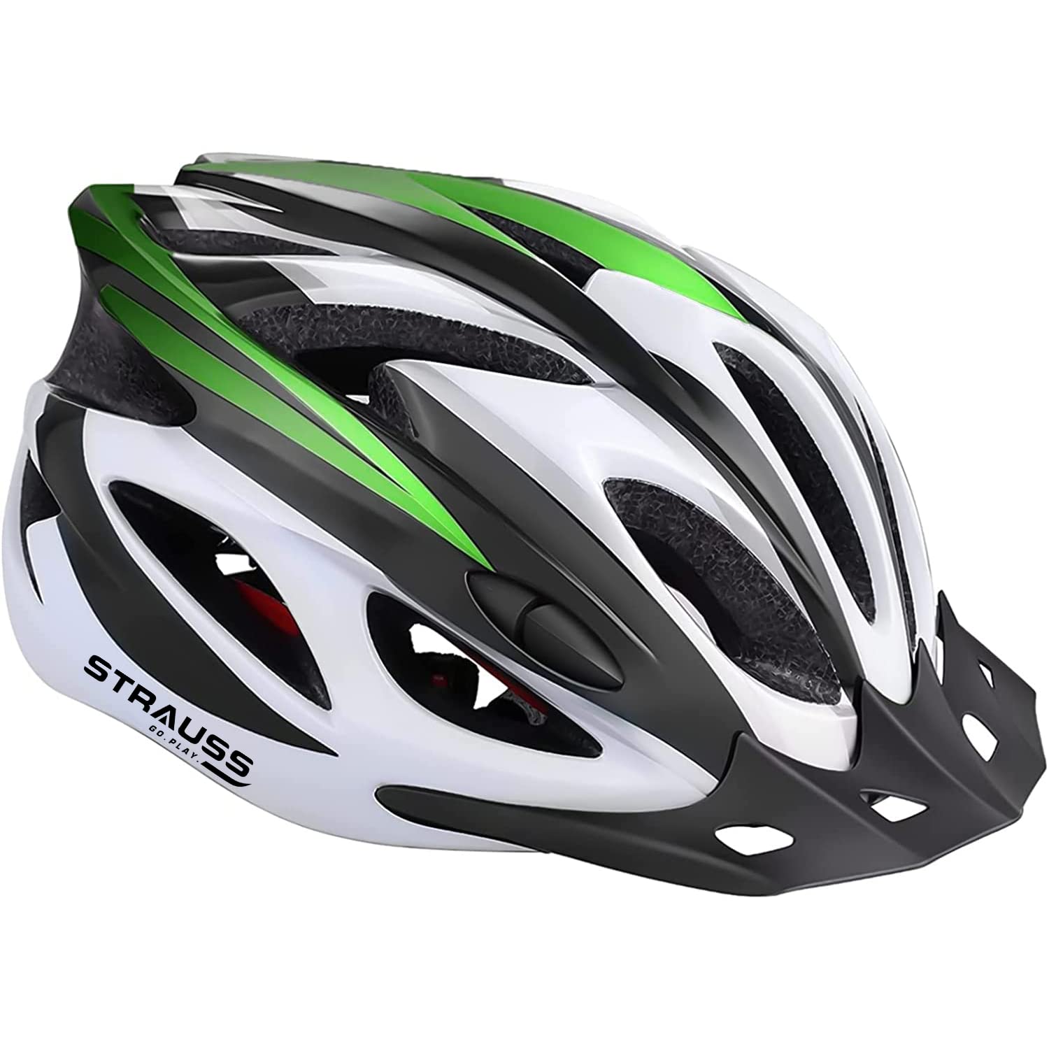 abs bike helmet Strauss Adjustable Cycling Helmet with Detachable Visor