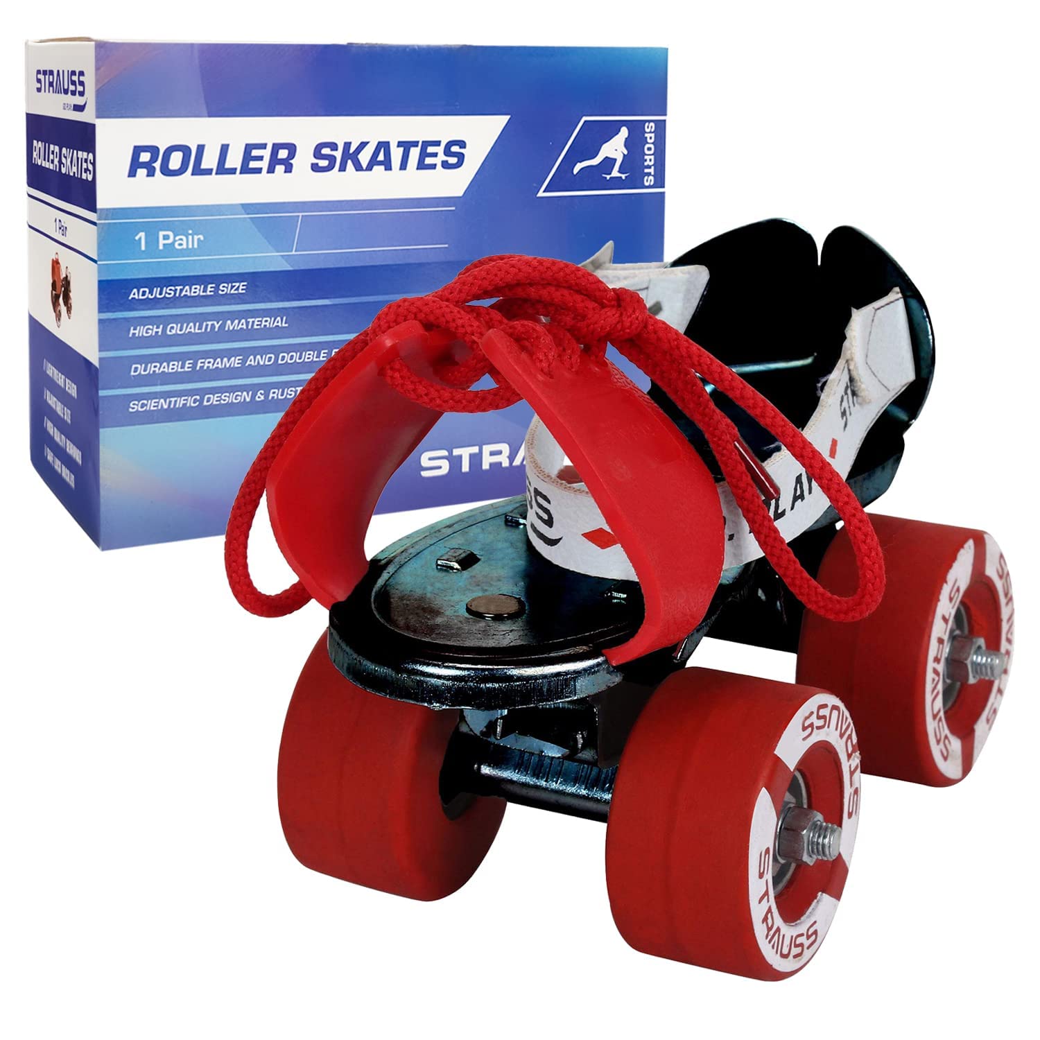 STRAUSS Tenacity Roller Skates Roller Blades for Kids Adjustable S