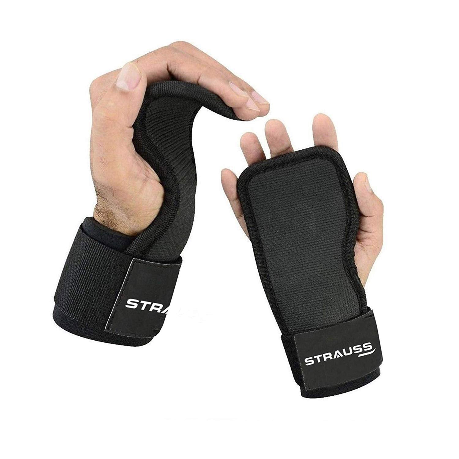 STRAUSS Adjustable Weightlifting Strap with Palm Pads |Supportive