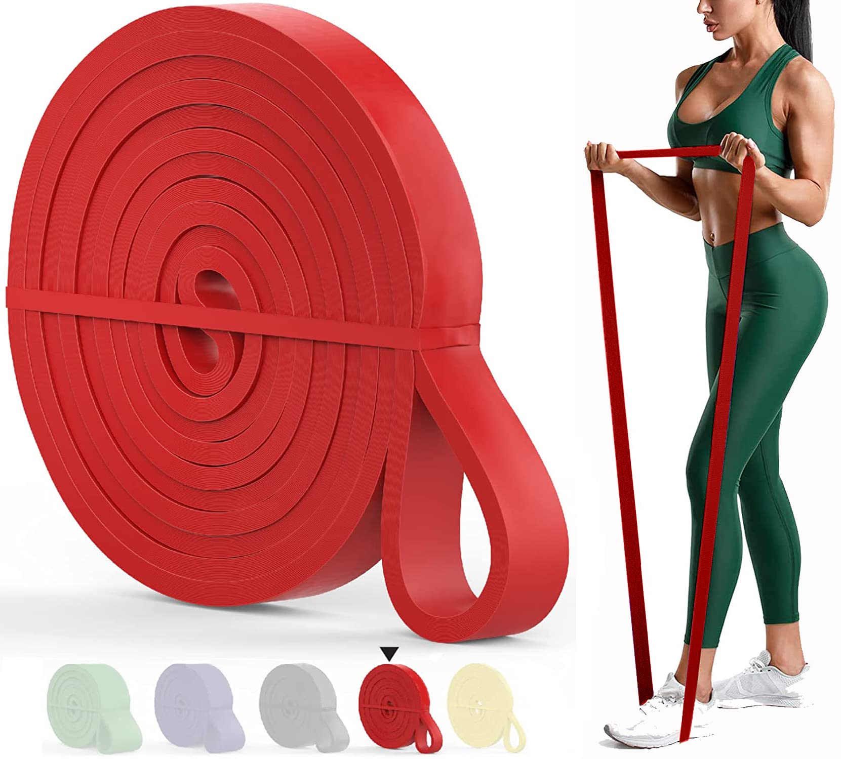 Strauss Resistance Band Pull Up Bands Ideal for Home Exercise,Chin U