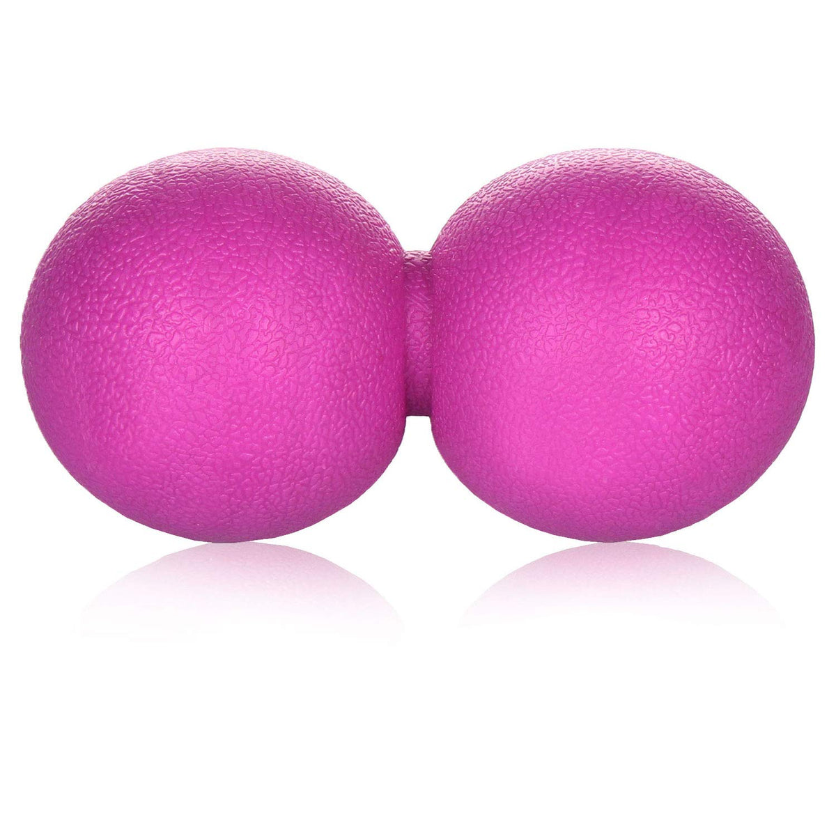 Strauss Yoga & Lacrosse Massage Dual Peanut Shaped Ball | Ideal for Physiotherapy, Deep Tissue Massage, Trigger Point Therapy, Muscle Knots | High-Density Roller & Acupressure Ball for Myofascial Release & Pain Relief, (Pink)