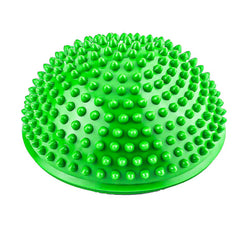 Strauss Hedgehog Balance Pod | Half Spiky Fitness Domes for Kids & Adults | Ideal for Foot Massage, Stability Training, Muscle Balancing Therapy, Yoga Gymnastics Exercise, Occupational Therapy | Stability Balance Trainer Dot,(Green)