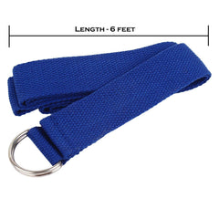 Strauss Eco Friendly Dual Layer TPE Premium Yoga Mat 6 mm (Blue), Yoga Block (Navy Blue) Pair and Yoga Belt (Blue)