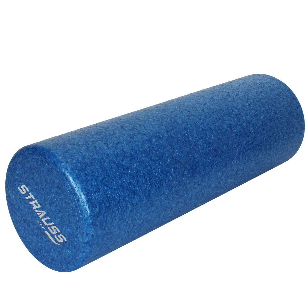 Strauss High Density Foam Roller | Deep Tissue Massage Roller for Knee Exercise, Muscles Recovery & Physiotherapy | Home Gym Fitness Equipment for Full Body Relaxation and Flexibility | 30cm,(Blue)