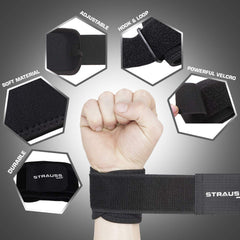 STRAUSS ST-1038B014PIG72MSUPEESDPKE5EZJE7Strauss Wrist Support, Single (Free Size, Black)