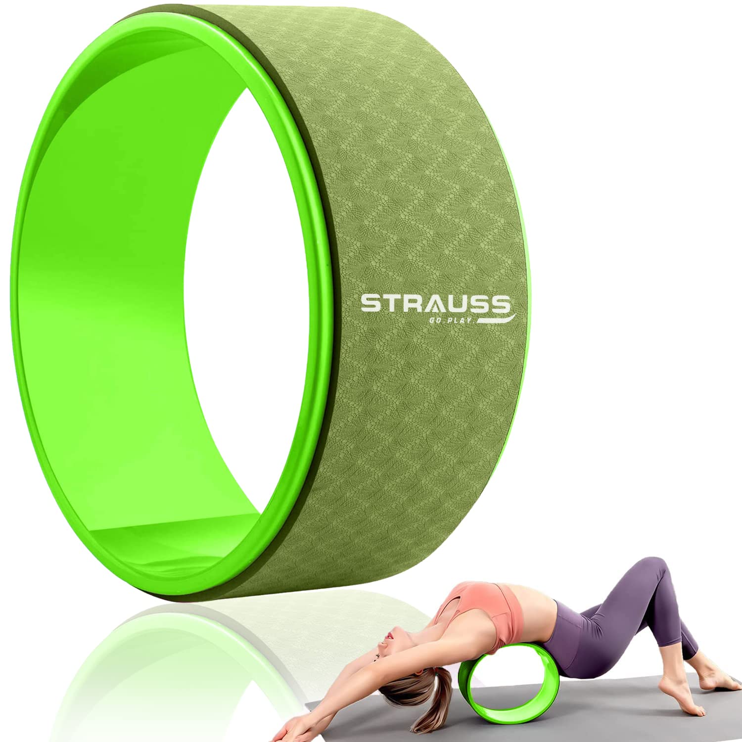 Strauss X Shape Yoga Resistance Band, (Blue) – StraussSport