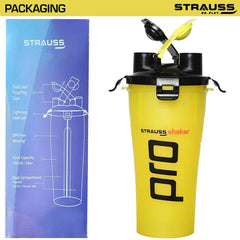 Strauss Dual Shaker Pro 700ml (Yellow)