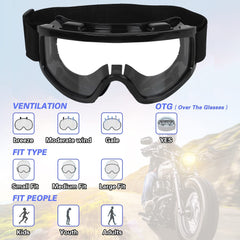 Strauss Offroad Motorbike/Dirt Bike/Motorcycle Goggles (Black,)
