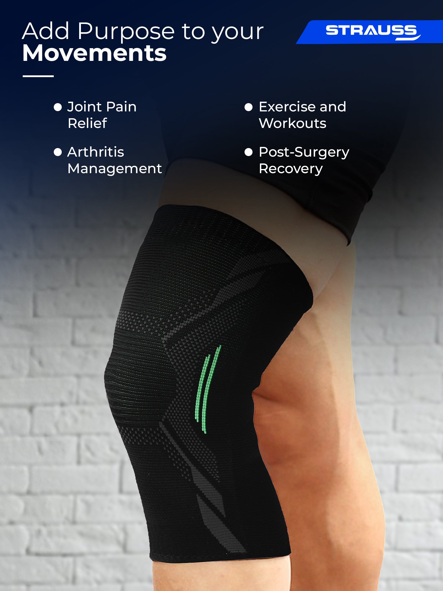 Strauss Sports knee cap - perfect for sports activities