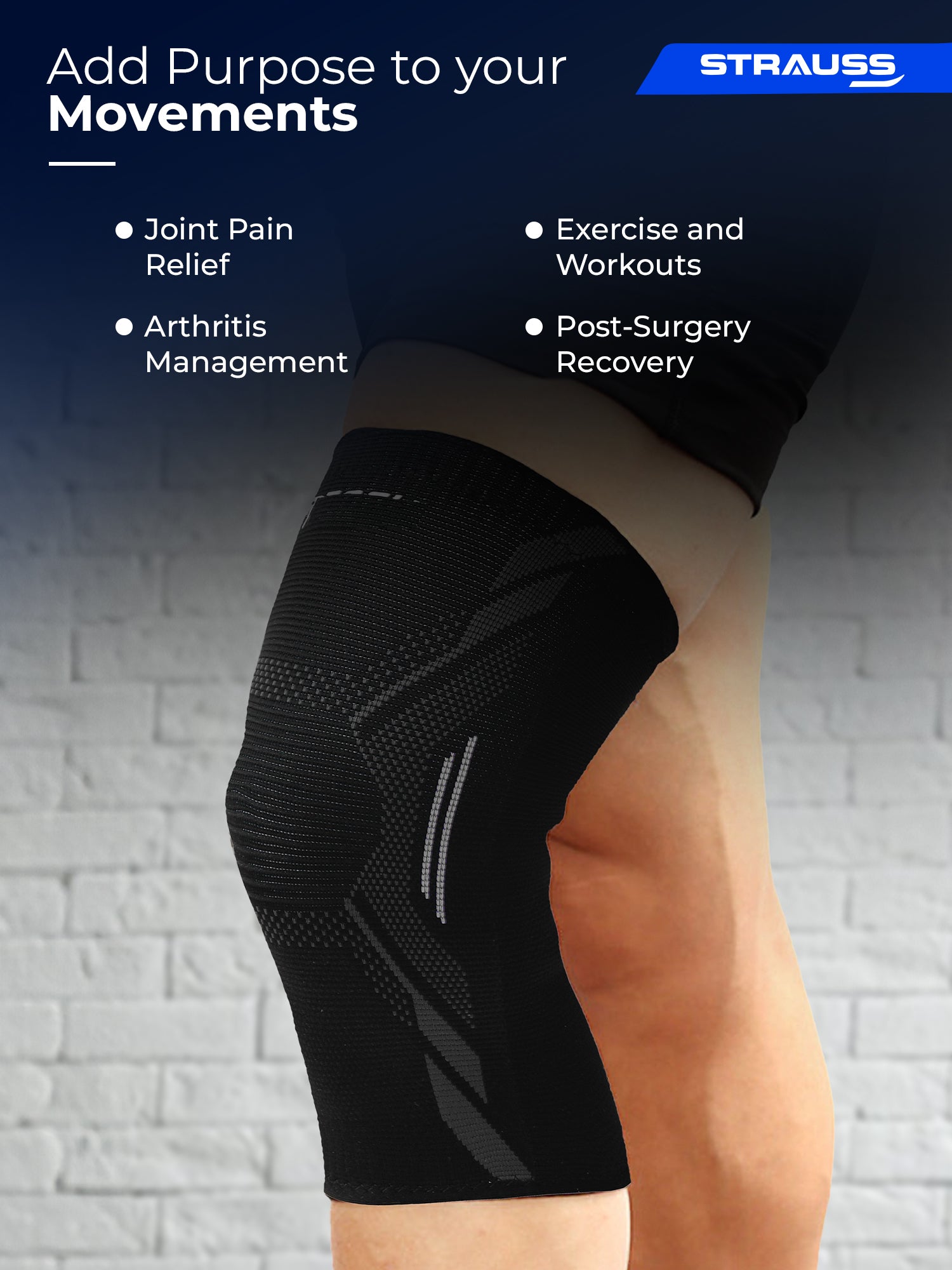 Buy Strauss Sports Knee Caps - Adjustable Pain Relief – StraussSport