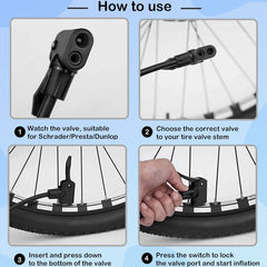 Strauss sports air pump - inflating bicycle tires
