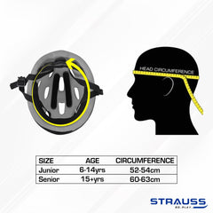 Strauss cycling helmet - Junior safety gear for biking