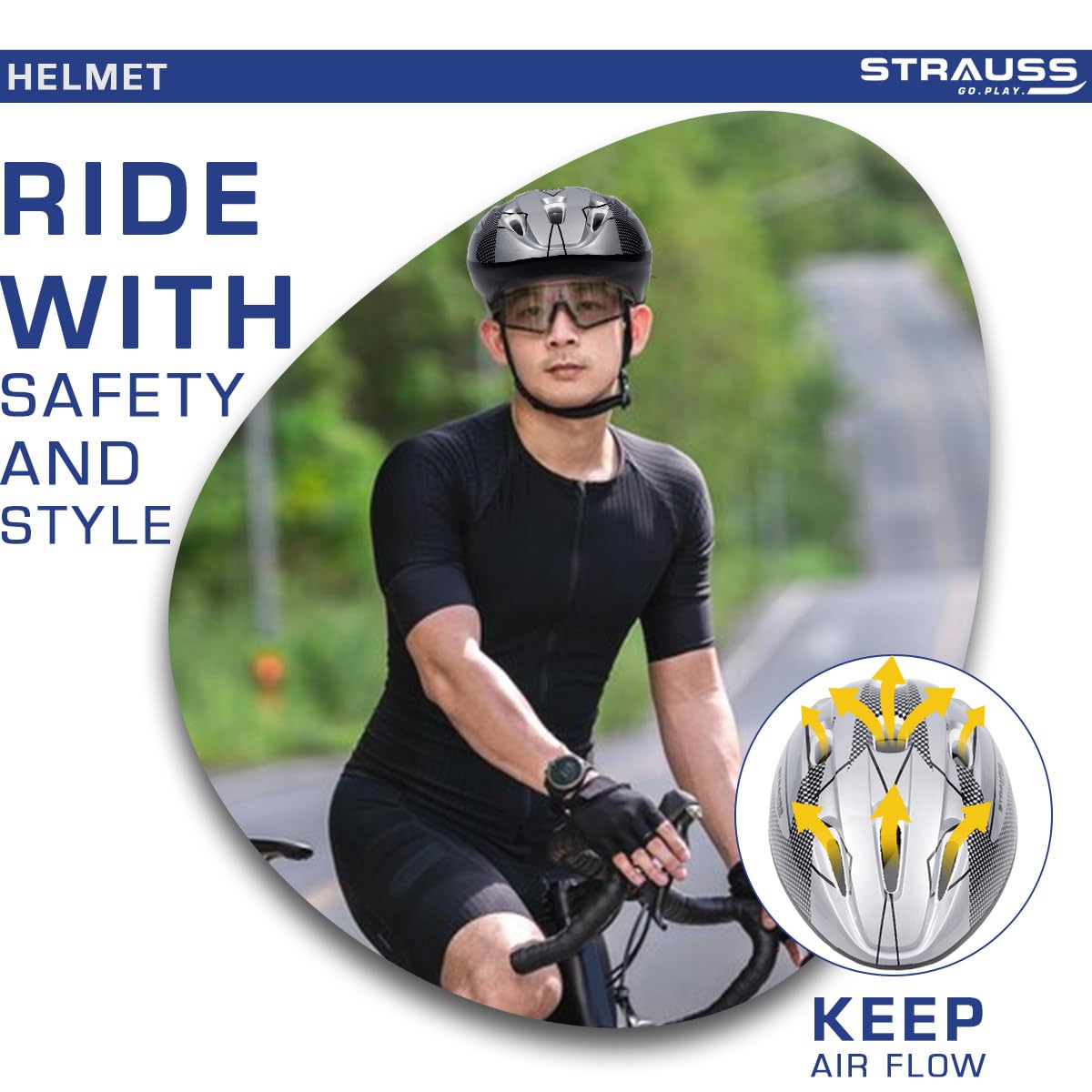 Strauss ArmorX cycling helmet - safe biking adventures