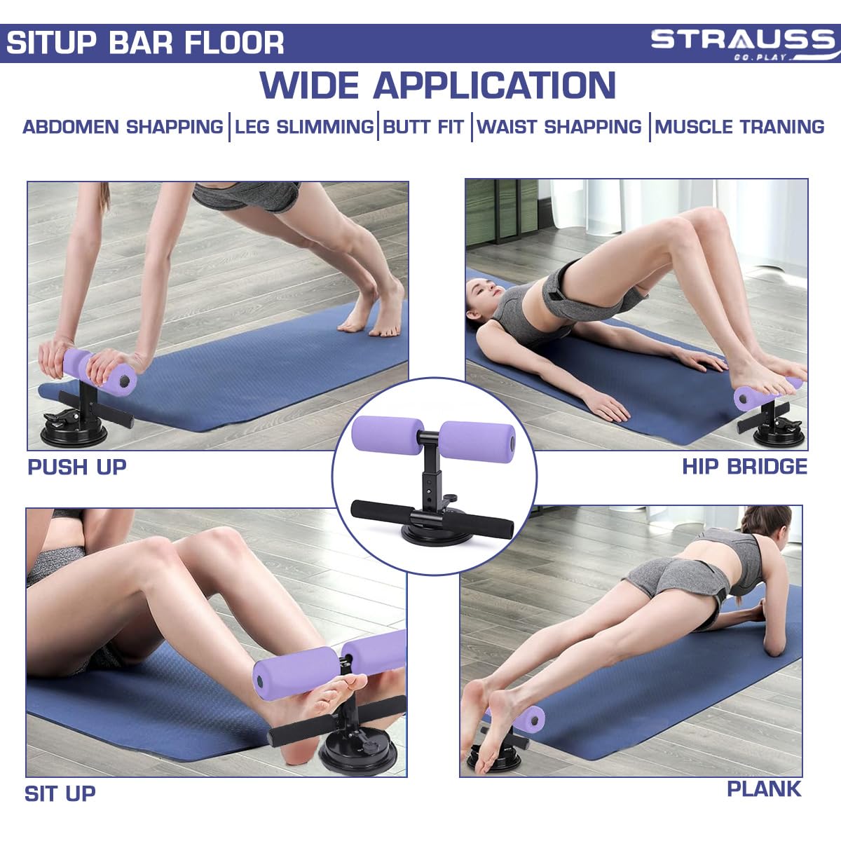 Strauss Sit-Up Bar - Home Fitness Equipment