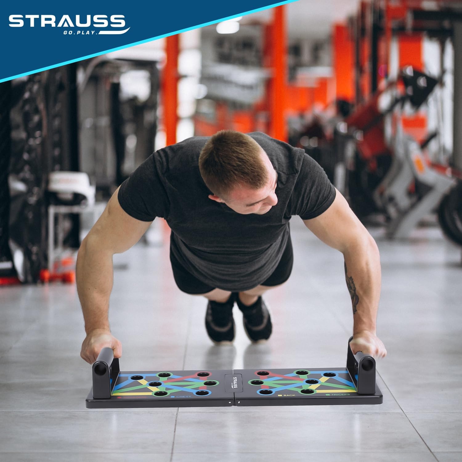 Strauss Multifunctional Push Up Board - Home Workout