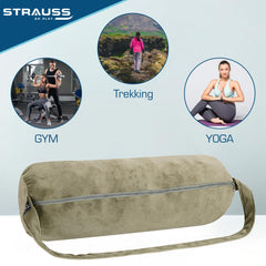 Strauss velvet gym bag - carrying essentials to the gym