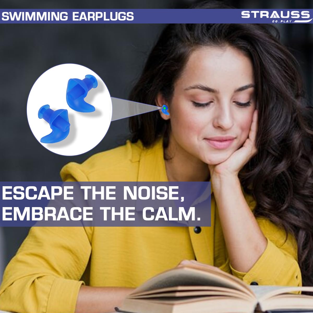 Strauss Swimming Earplugs - Perfect for Swimming