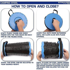Strauss Collapsible Folding Chair - Outdoor fishing chair