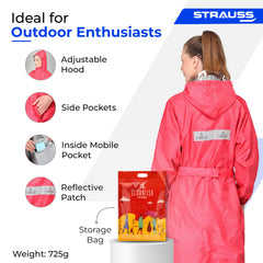 Strauss Sports raincoat poncho - rainy day errands