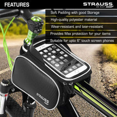 Strauss Bicycle Frame Bag - practical for cycling trips