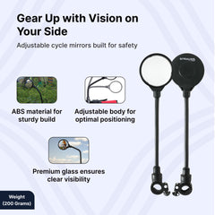 Strauss Sports cycle mirrors - commuter safety