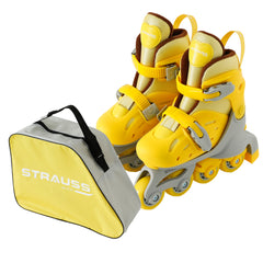 Strauss LL668YW Skates - Adjustable size roller skates for children
