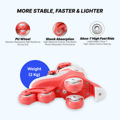 Strauss Sports LED wheel skates - Safe outdoor rides