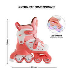Strauss Sports pink inline skates - Easy cleaning