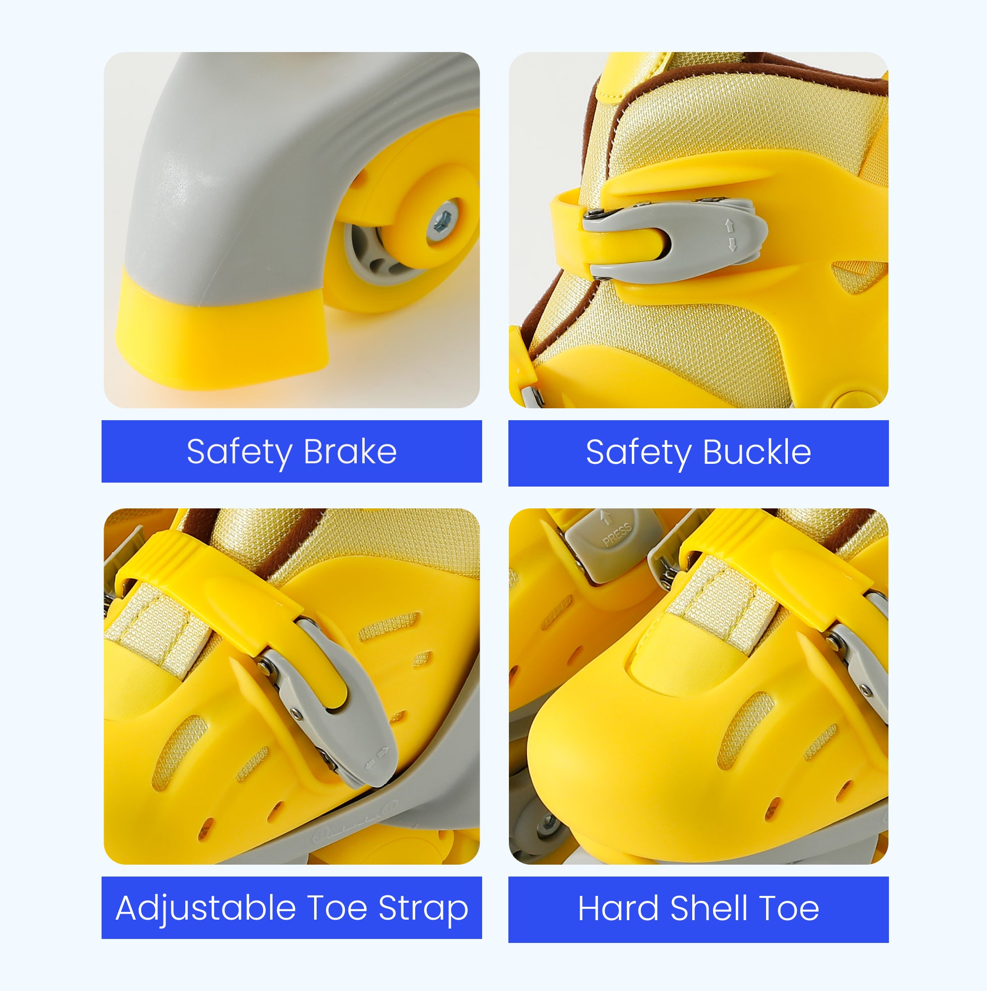 Strauss Convertible Skates - Roller skates with LED lights for kids