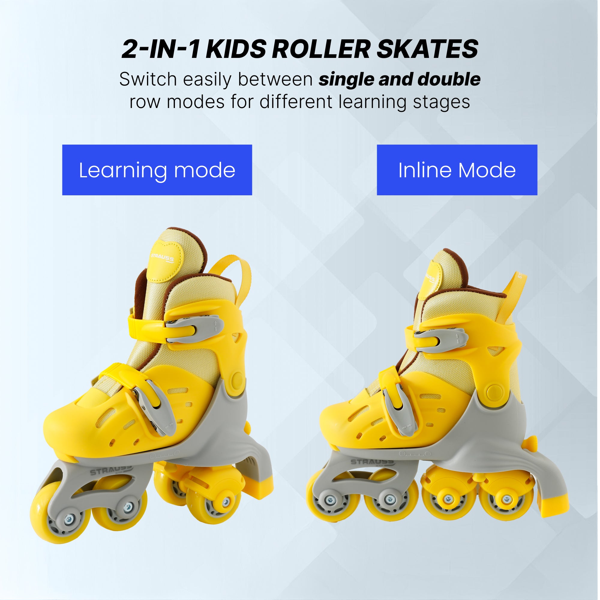 Strauss Inline Skates - Kids fun roller skating outdoors