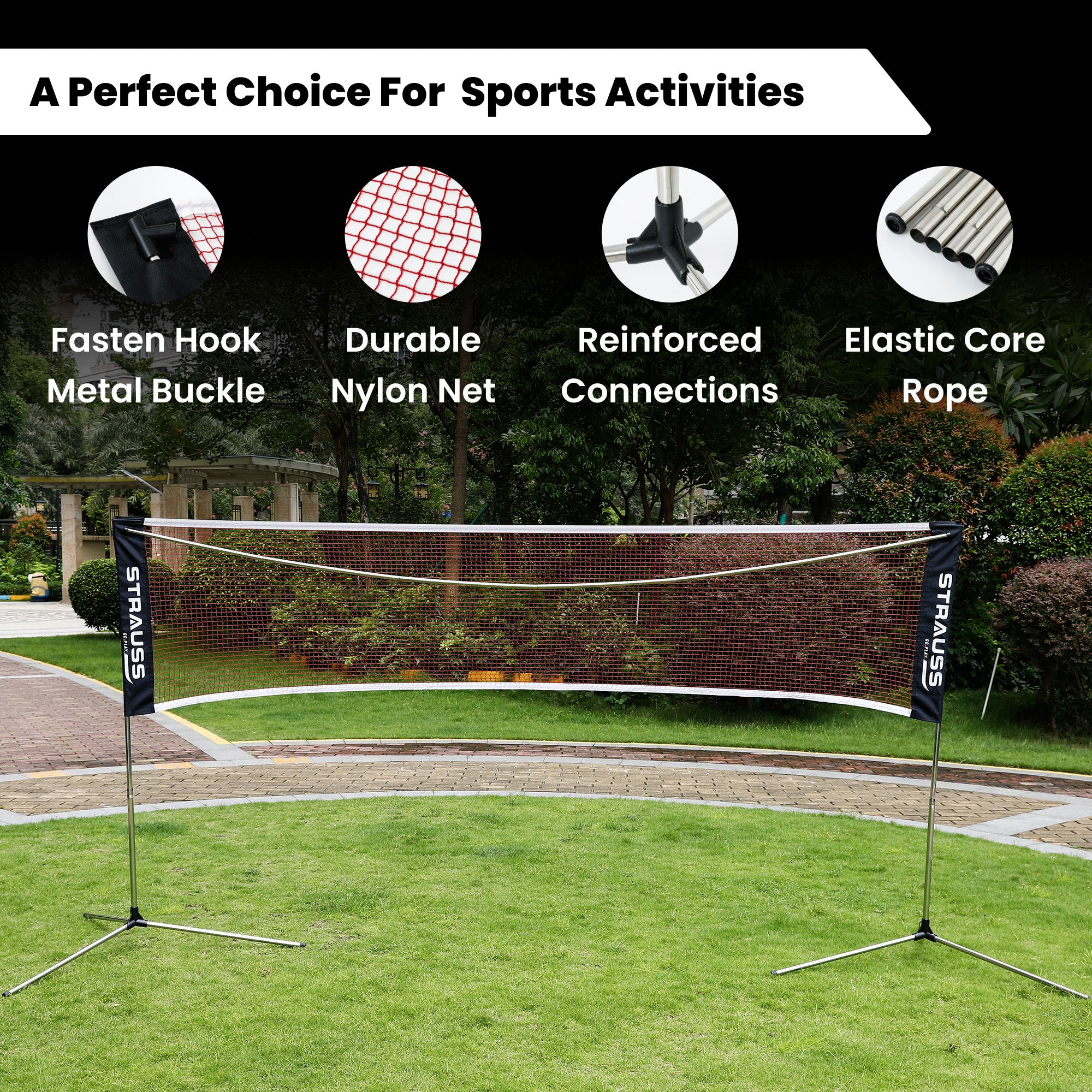 Strauss Badminton Net - Portable carrying bag