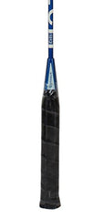 Strauss V-Tech 1012 Badminton Racquet with Full Cover (Black/Blue)