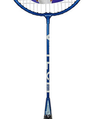 Strauss V-Tech 1012 Badminton Racquet with Full Cover (Black/Blue)