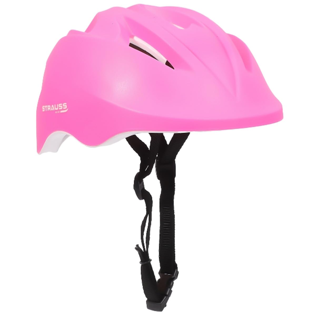 Strauss GlideX Cycling Helmet | Light Weight with Superior Ventilation | Mountain, Road Bike & Skating Helmet with Premium EPS Foam Lining | Ideal for Adults and Kids,(Pink)