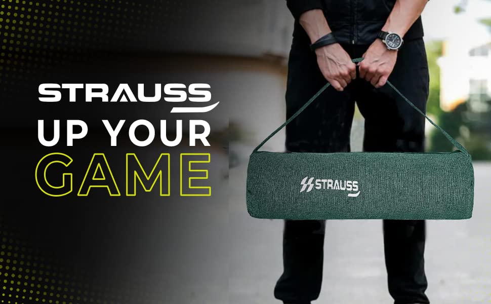 Strauss Sports jute gym bag - stylish and durable travel companion