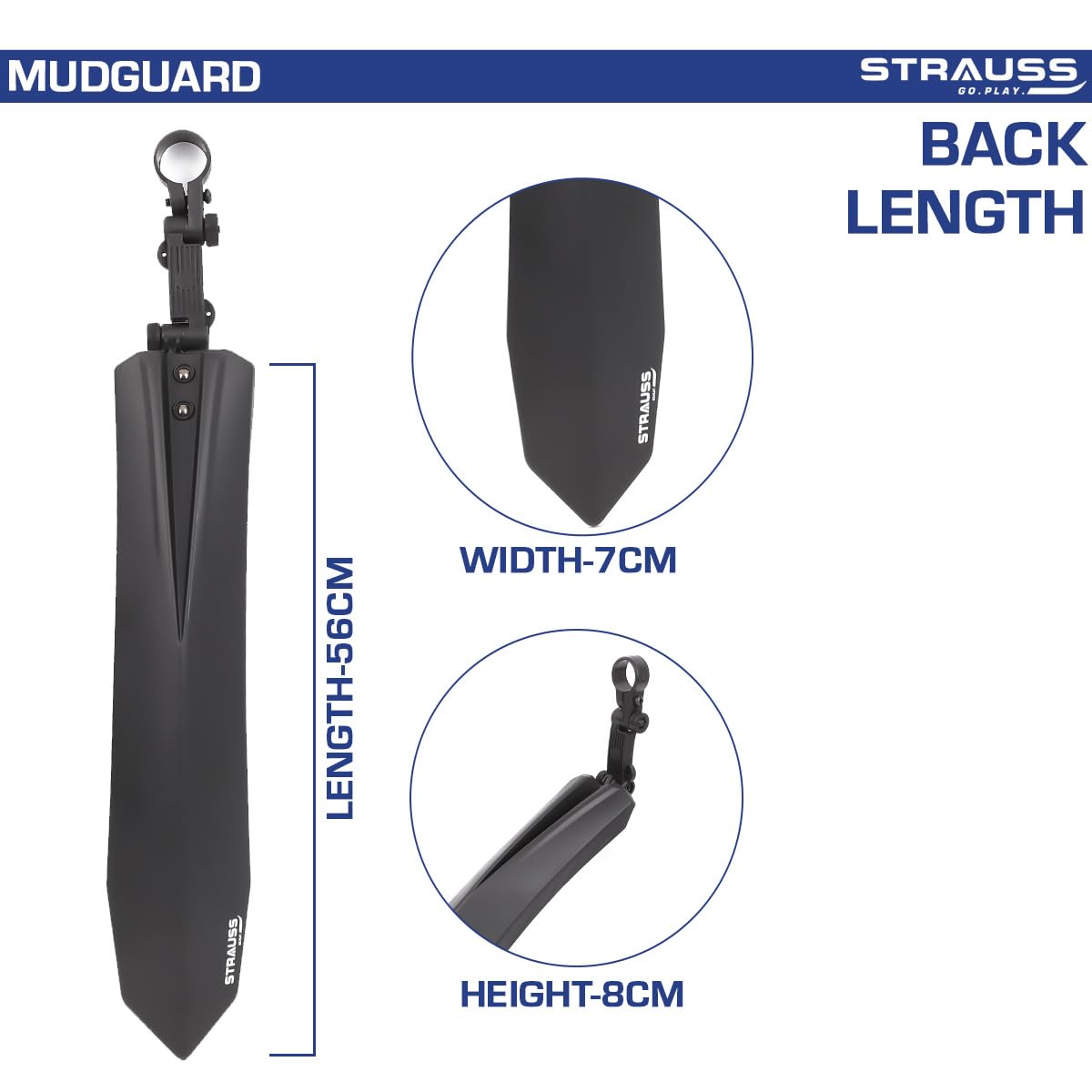 Strauss Sports cycle mudguard - essential for mountain biking