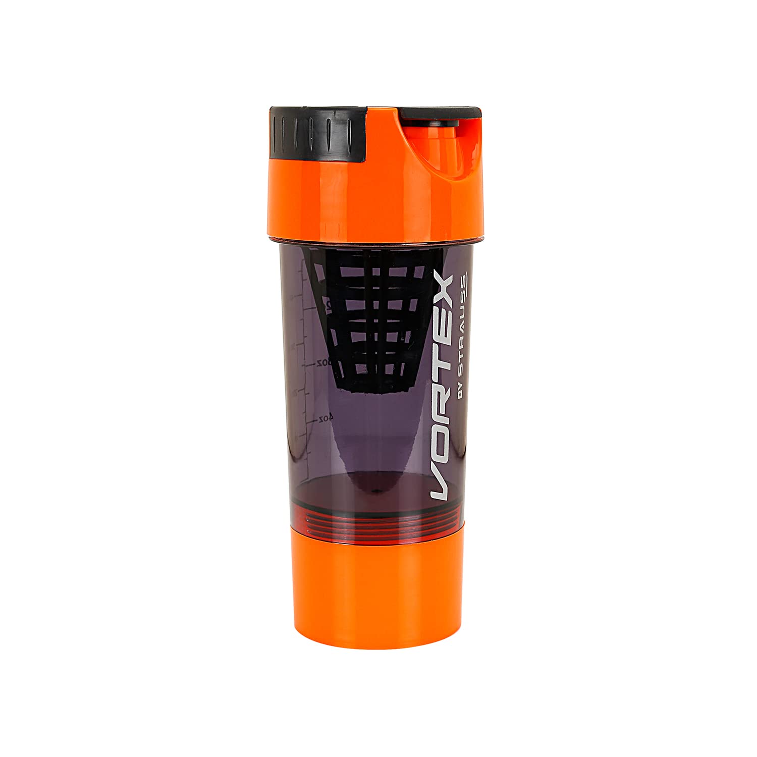 Strauss Vortex Shaker Bottle - Stylish Fluorescent Orange Design