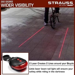 Strauss bicycle tail lights - outdoor adventure gear