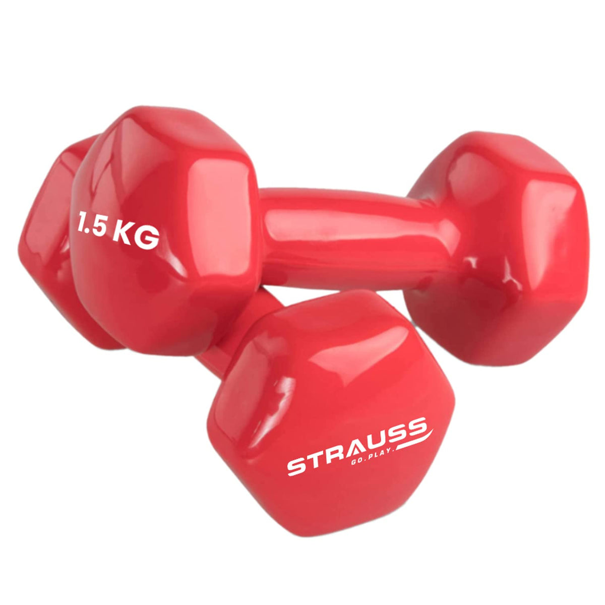 Strauss Premium Vinyl Dumbbells - Strength training