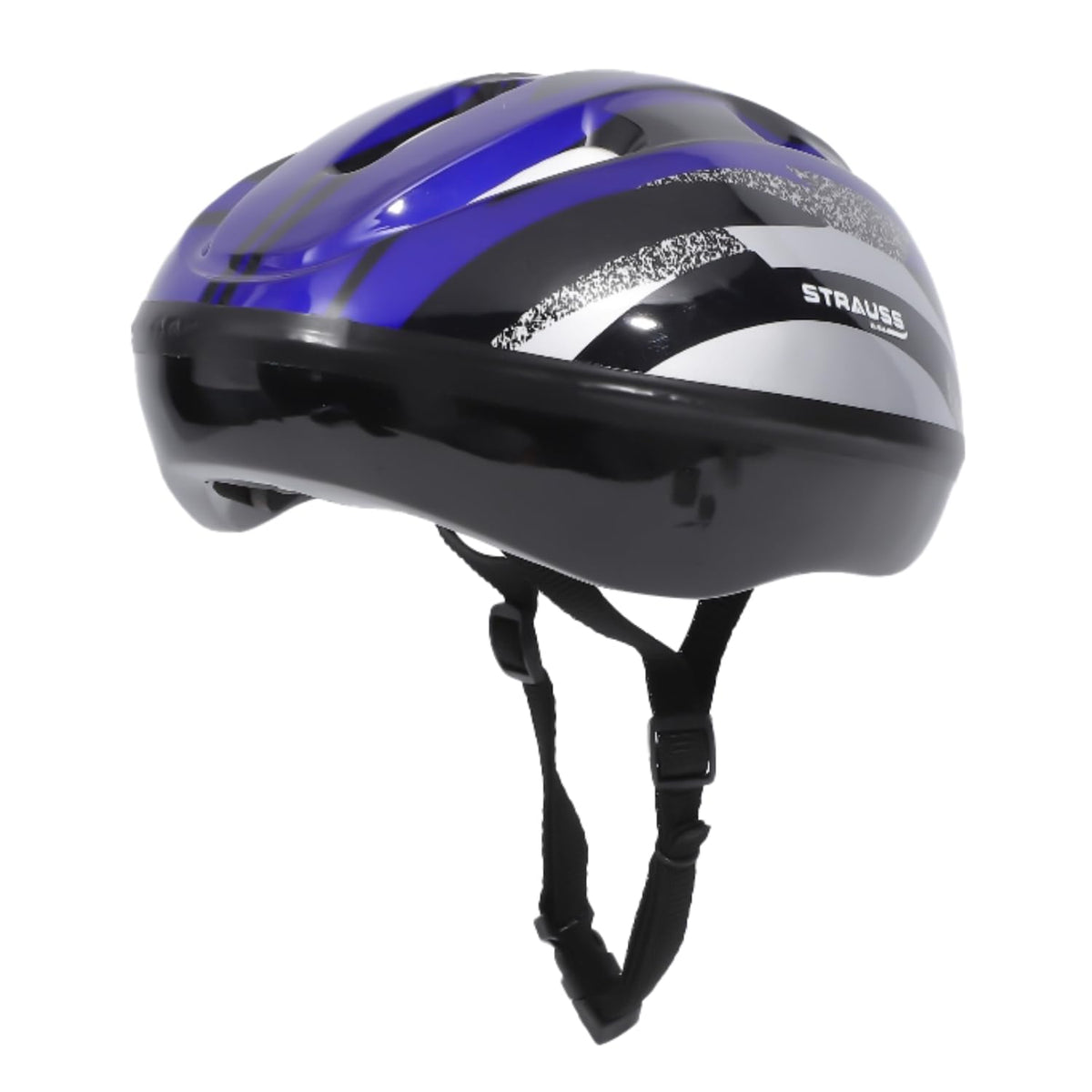 Strauss ArmorX Cycling Helmet | Light Weight with Superior Ventilation | Mountain, Road Bike & Skating Helmet with Premium EPS Foam Lining | Ideal for Adults and Kids, (Blue)