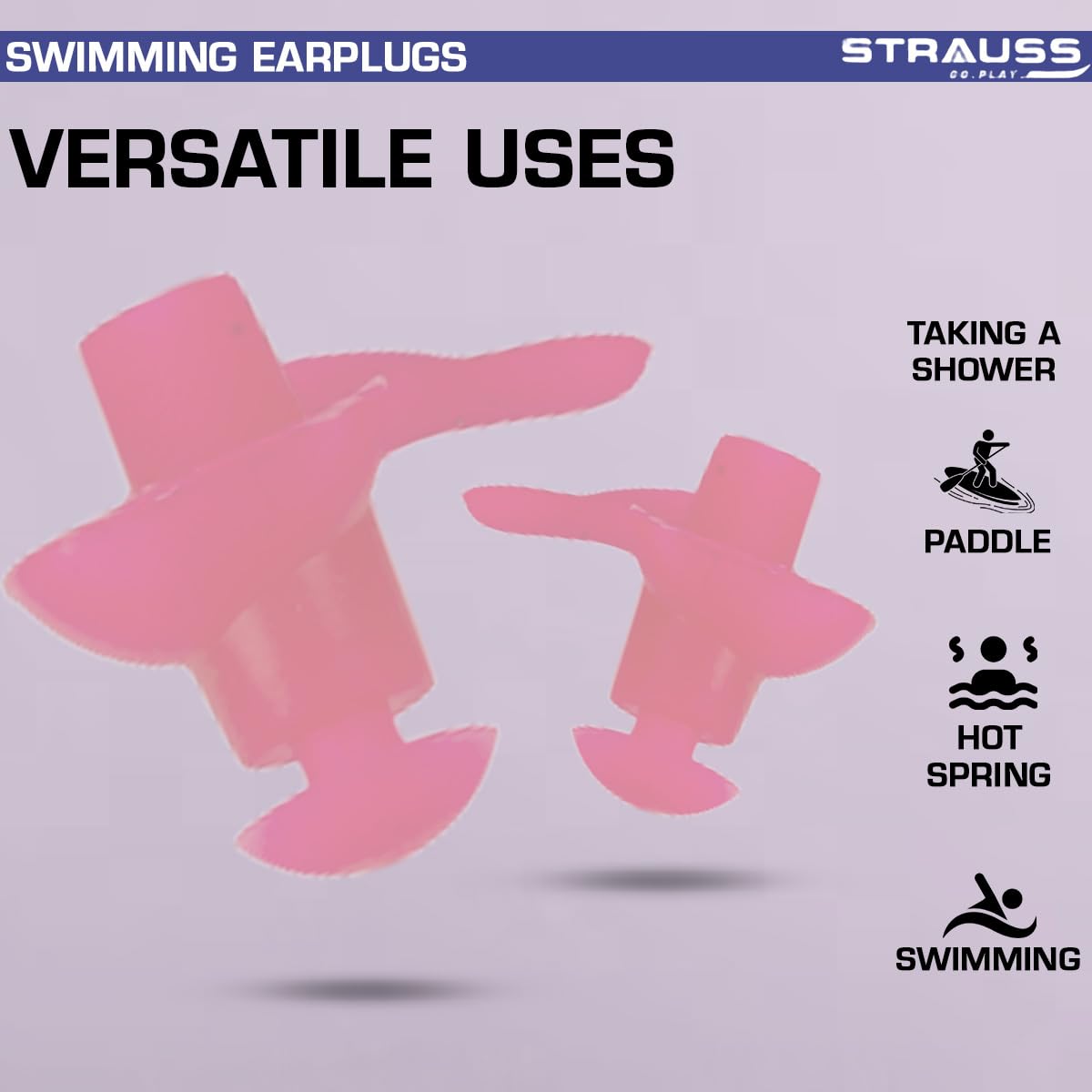 Strauss swimming earplugs - ultimate comfort for water sports