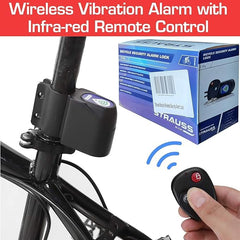 Strauss wireless bicycle security alarm lock - essential for school parking