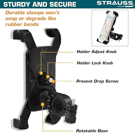 Strauss Bike Mobile Holder - Bicycle navigation use