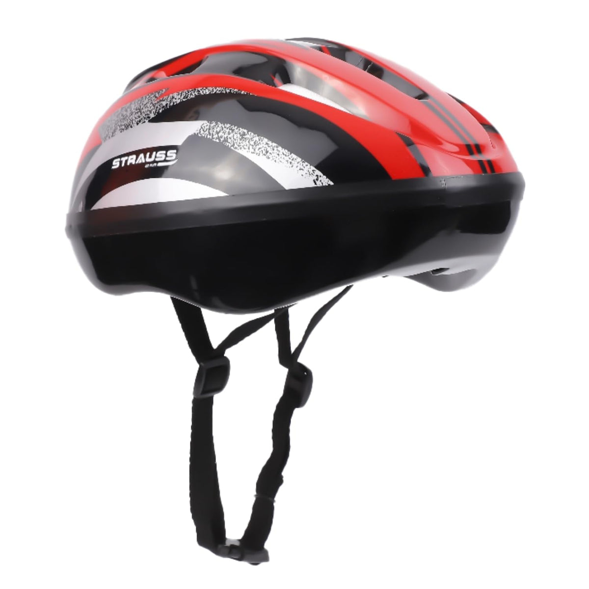 Strauss ArmorX Cycling Helmet | Light Weight with Superior Ventilation | Mountain, Road Bike & Skating Helmet with Premium EPS Foam Lining | Ideal for Adults and Kids, (Red)