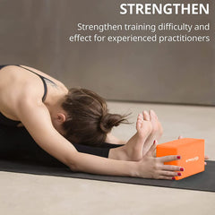 Strauss Yoga Block (Orange) and Yoga Block (Orange)