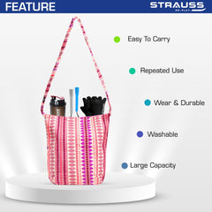 Strauss Jacquard Gym Bag - Perfect for Daily Errands