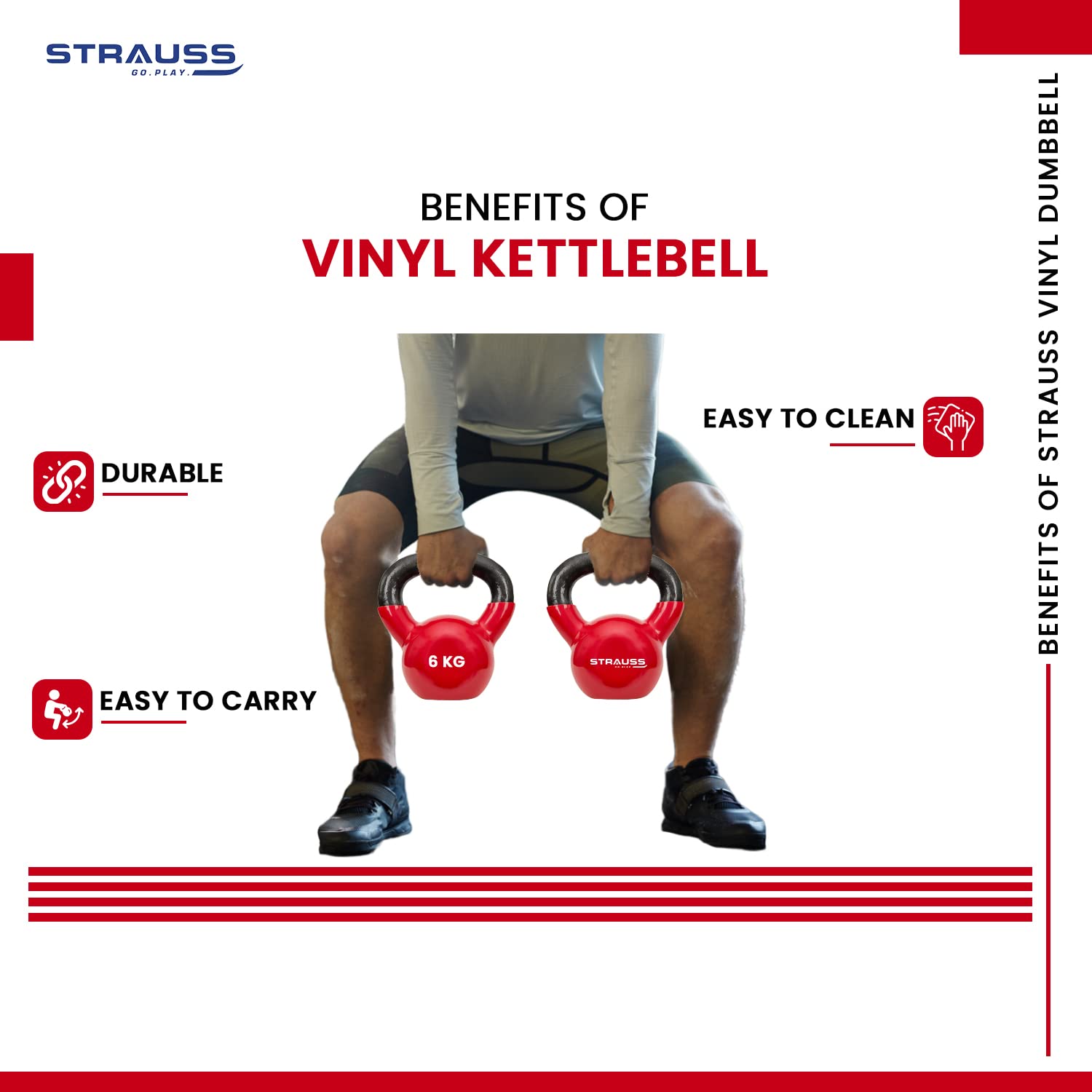 Strauss kettlebell - ideal for gym exercises