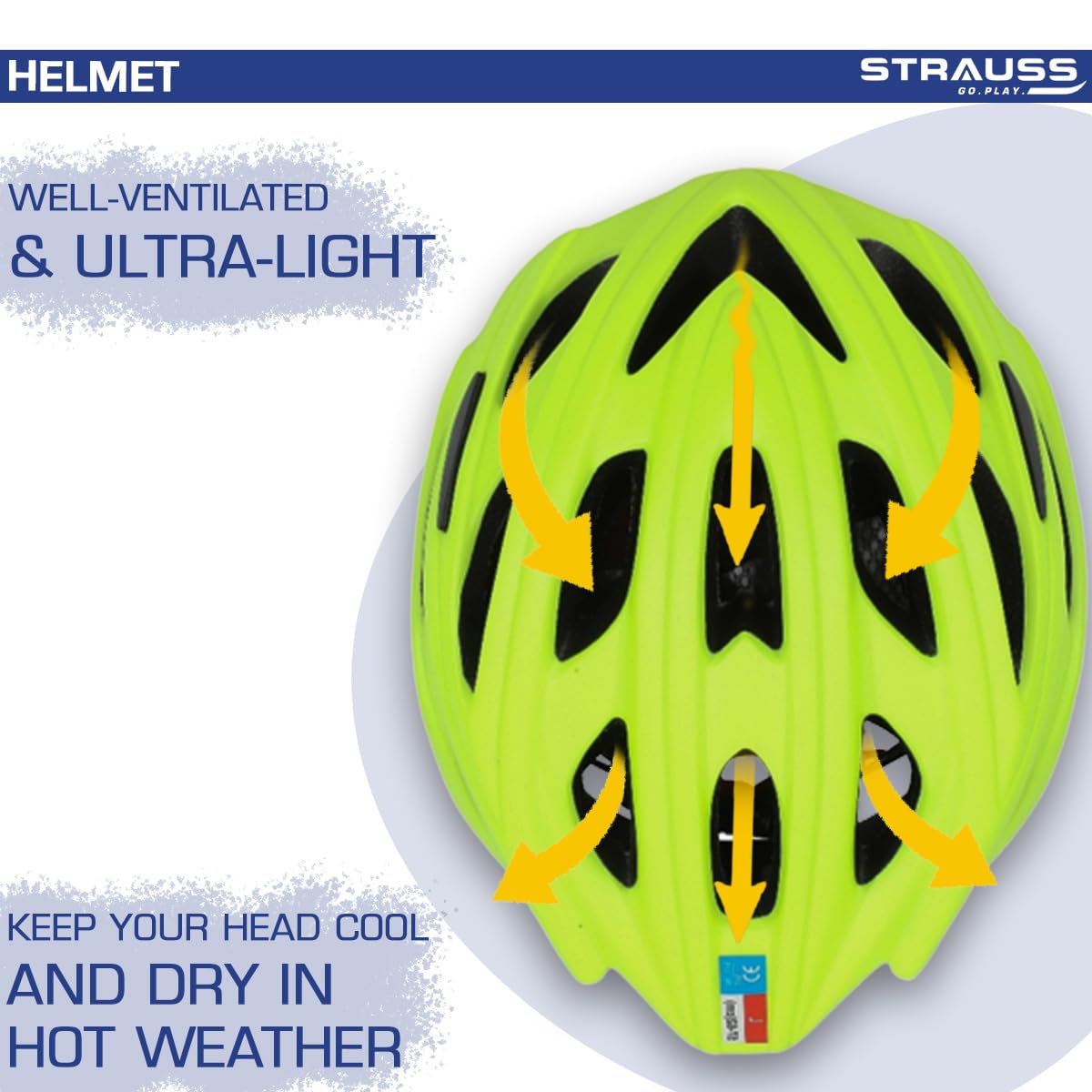 Strauss Veloguard Cycling Helmet - Lightweight for Road Cycling